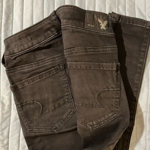 American Eagle Black Jeggings Jeans 4